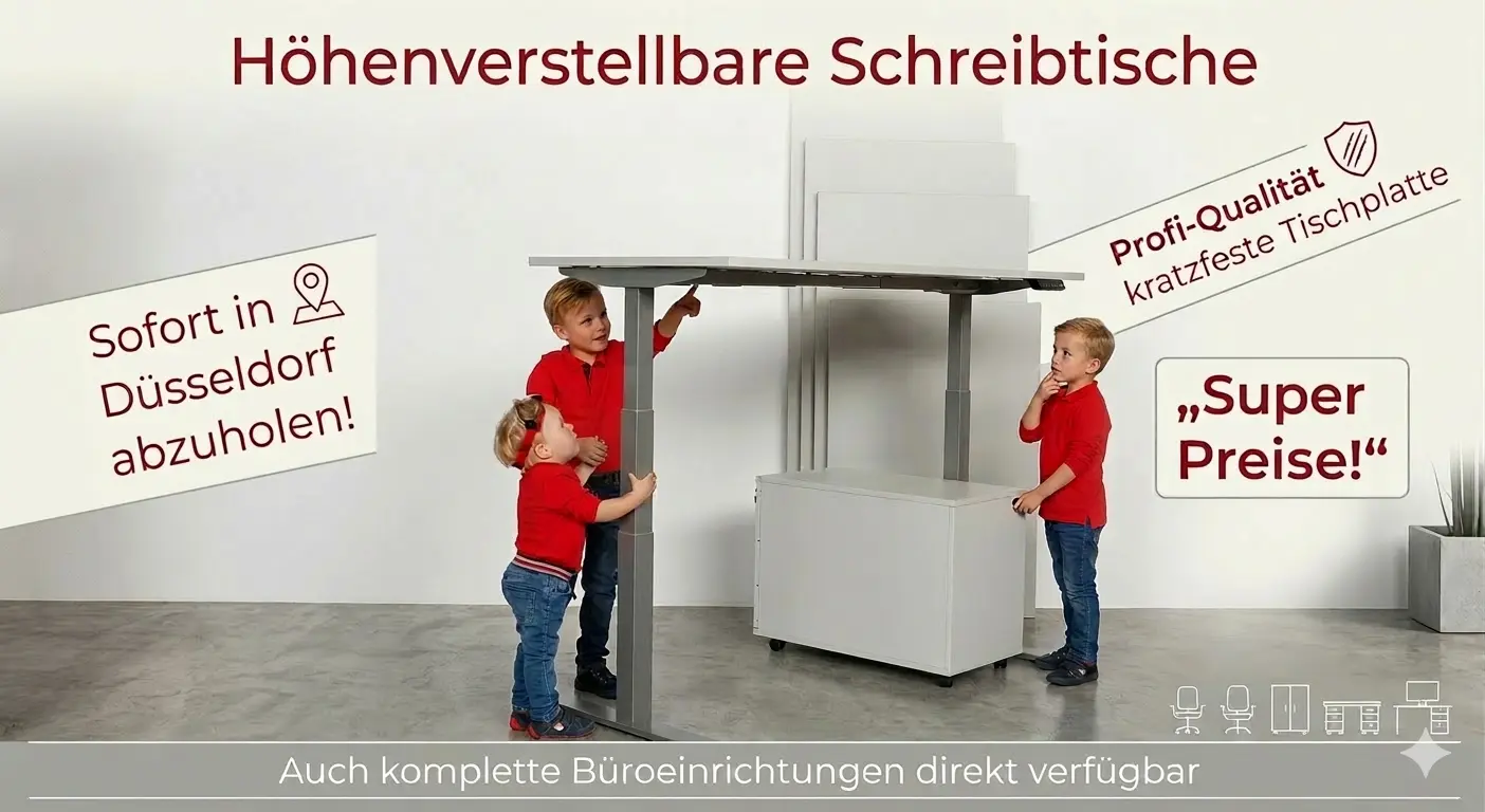 höhenverstellbarer Schreibtisch