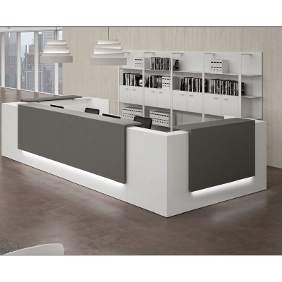 Empfangstheke Z2 Greyline in U-Form
