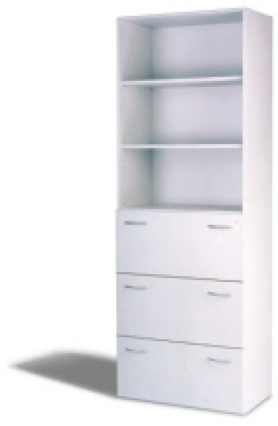 Hängeregisterschrank XP 011, 6 Ordnerhöhen, lichtgrau