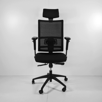 B&uuml;rodrehstuhl iX3 mit Schiebesitz, Netzr&uuml;cken und Kopfst&uuml;tze