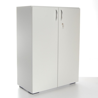 Fl&uuml;gelt&uuml;renschrank XP 3 Ordnerh&ouml;hen, lichtgrau