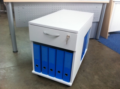 Aktencontainer Filocon mit Schublade und zwei F&auml;cher f&uuml;r Standardordner