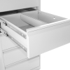 Karteikartenschrank mit 6 Schubladen aus Stahl, 2bahnig