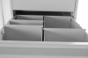 Karteikartenschrank mit 6 Schubladen aus Stahl, 2bahnig