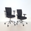 gebrauchter Bürodrehstuhl mit schwarzem Polster und Sitz von Vitra, T-Chair
