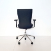 gebrauchter Bürodrehstuhl mit schwarzem Polster und Sitz von Vitra, T-Chair