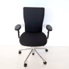 gebrauchter Bürodrehstuhl mit schwarzem Polster und Sitz von Vitra, T-Chair