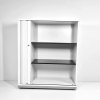 zwei Querrollladenschränke in unterschiedlichen Höhen von Steelcase