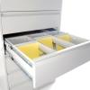 Karteikartenschrank mit 6 Schubladen aus Stahl, 3bahnig