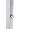LED-Standleuchte XP Java in Silber, dimmbar, 196 cm hoch, mit direkter und indirekter Beleuchtung