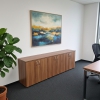 Sideboard in 2 Ordnerhöhen in Nussbaum