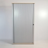 Querrollladenschrank Ahorn Korpus, Front silber
