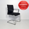Freischwinger von Steelcase in schwarz, stapelbar