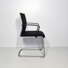 Freischwinger von Steelcase in schwarz, stapelbar