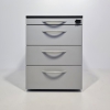 viele Steelcase Rollcontainer in Reihen