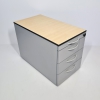 viele Steelcase Rollcontainer in Reihen