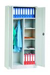 abschließbarer Universalschrank aus Stahl mit 2 Flügeltüren