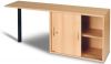 Tischhohes Anstellsideboard mit 2 Schiebetüren