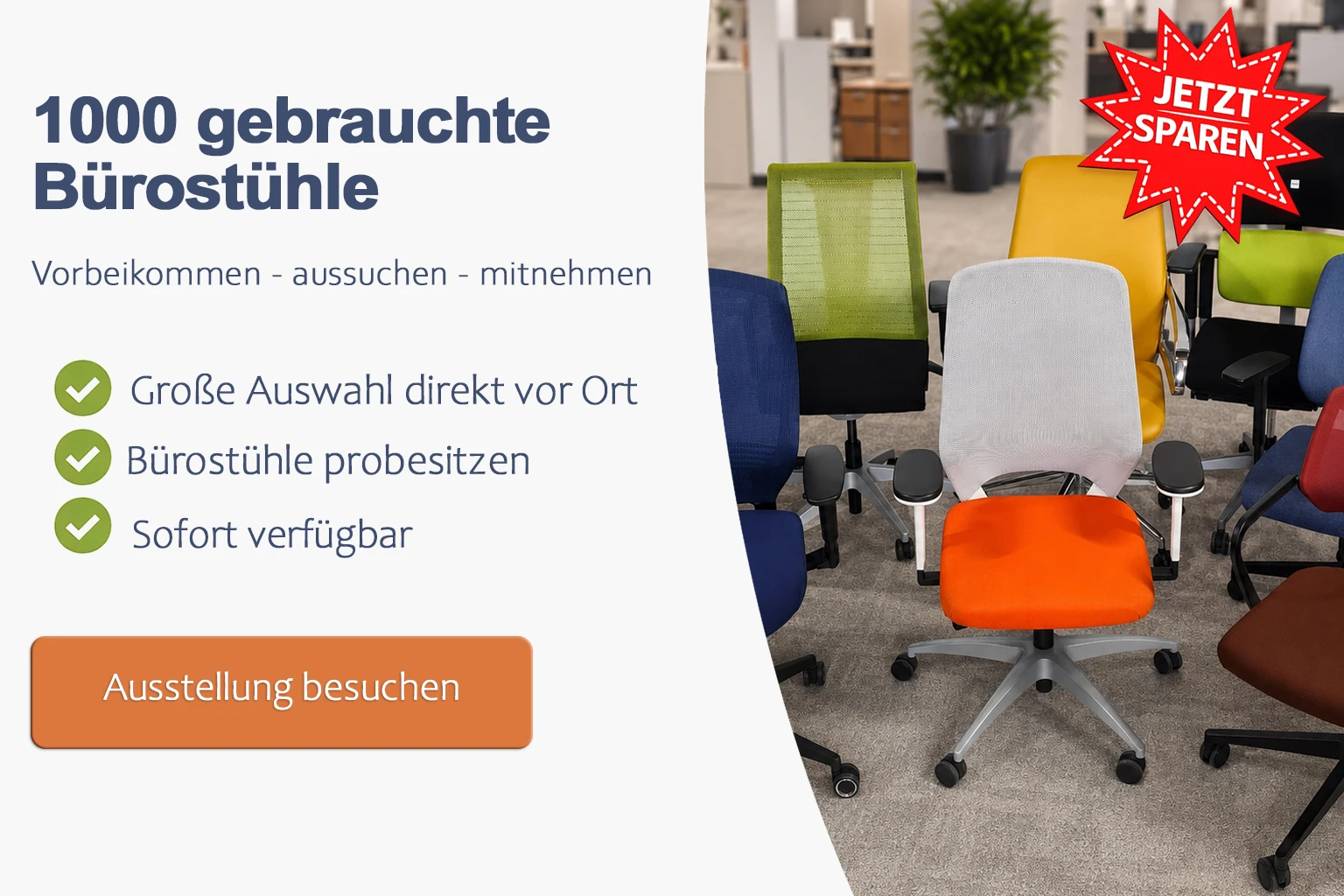 Gebrauchte Bürostühle für Essen in großer Auswahl bei Expan ausprobieren und sofort mitnehmen