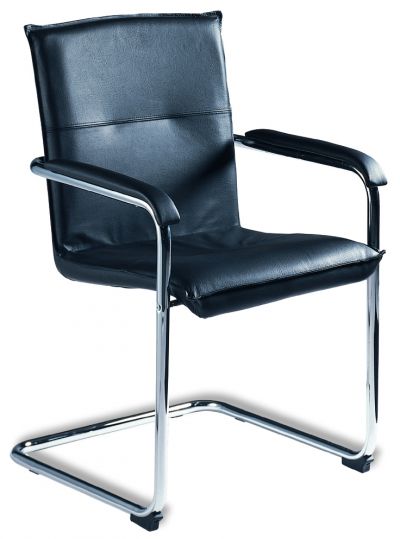 Konferenzfreischwinger Leder