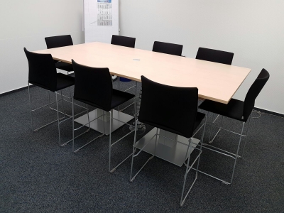 Elektrisch höhenverstellbarer Konferenztisch DL2, B 240 x T 120 cm